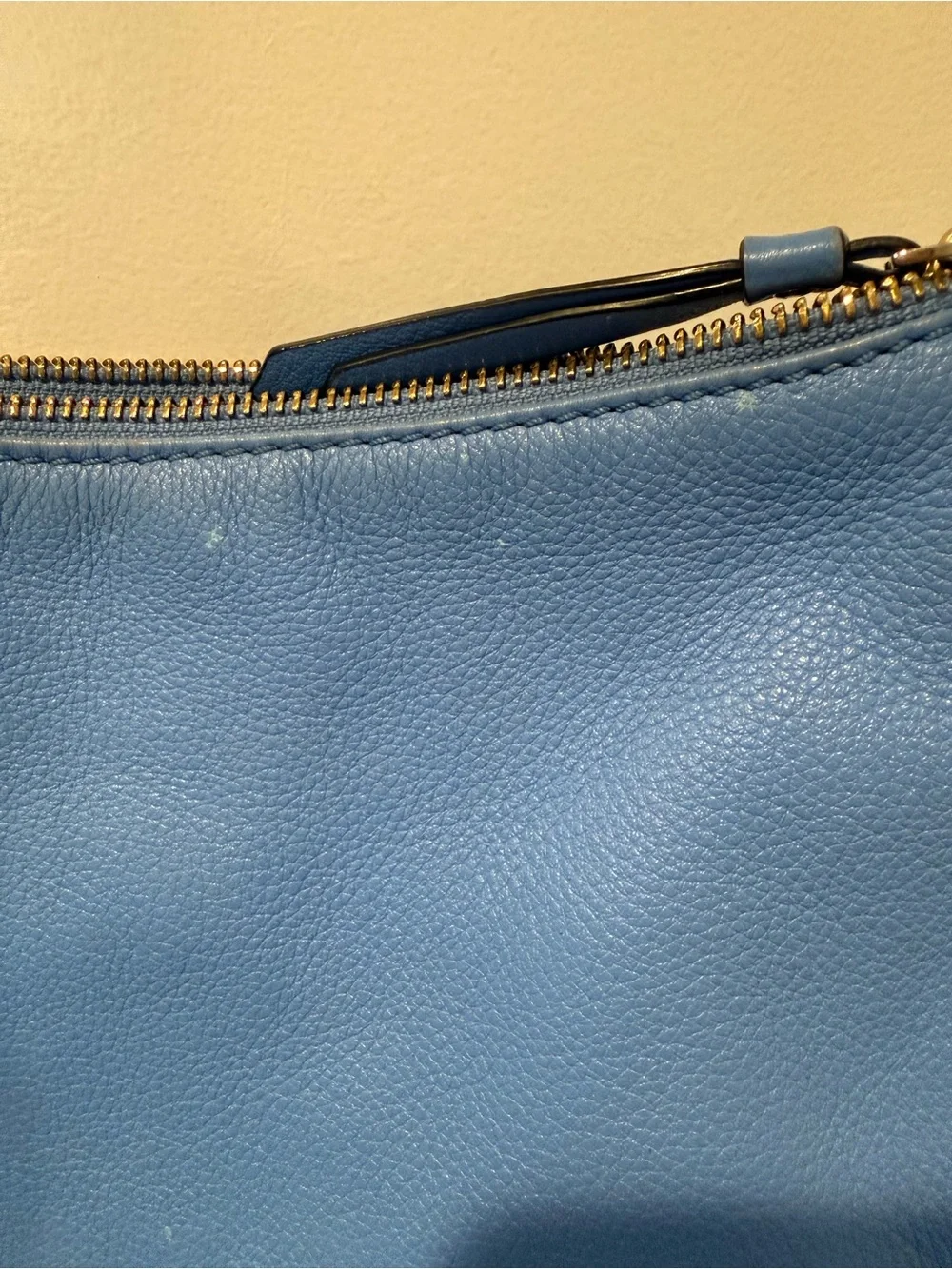 kate spade Blue Leather Crossbody Bag with Adjustable Strap